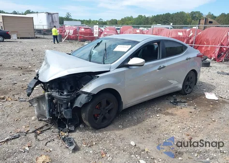 2013 Hyundai Elantra Gls z USA, uszkodzony, nr VIN 5NPDH4AE1DH220042